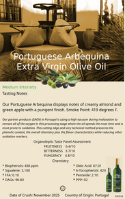 Portuguese Arbequina EVOO