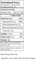 Blood Orange Olive Oil Nutritional Info