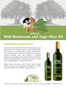 Wild Mushroom and Sage Olive Oil Fusti Tag