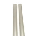 Ramp Sleeves, Straight Edge, Stainless Steel, SET OF TWO