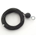 Cable Assy, 3/16" Black Coated w/Swedged End and Rubber Ball Stop, 2 Req'd