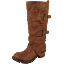 Qupid Reactor-06 Round Toe Knee High Boot