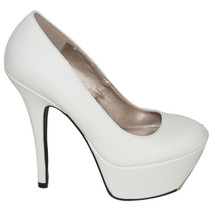 Qupid Psyche-47A Round Toe Platform Pump