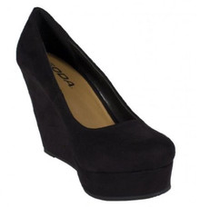 Soda "Beer" Round Toe Wedge Pump Platform