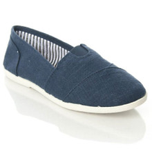 Soda OBJECT Mock Tom's Slip On Canvas Linen Flats