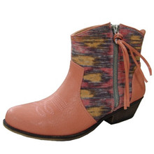 Qupid Trio-23 Tribal Cowboy Ankle Bootie