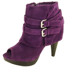 Qupid Finella-329 Faux Suede Women Ankle Boot