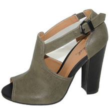 Qupid Immortal-27 Cut Out Peep Toe Heel