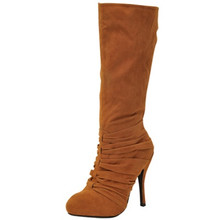 Qupid Mirror-35 Knee High Boot