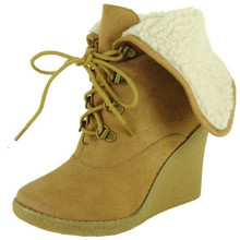 Qupid Natasha-10 Faux Suede Women Ankle Boots
