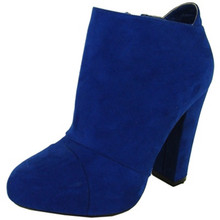 Qupid Novak-16 Faux Suede Women Ankle Boots