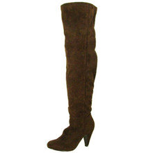 Qupid Method-01 Suede Slouchy Thigh High Boot
