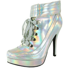 Qupid Nelson-107 Lace Up Platform Bootie