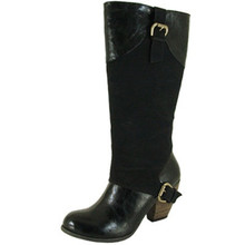 Qupid Priority-35 Buckle Riding Knee High Boot