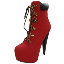 Qupid Pratt-04X Lace Toe Platform Bootie