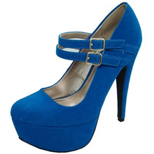 Qupid Penelope-134 Double Strap Mary Jane Pump