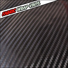 3D Gloss Black Carbon Fiber FABRIC Vinyl Wrap