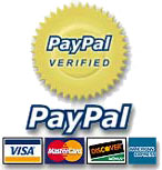 We accept Paypal and Major Credit Cards