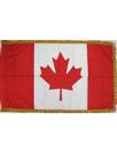 These nylon flags fit on a flag pole.

3' x 5'
100% nylon
Includes fringe
Pole not included