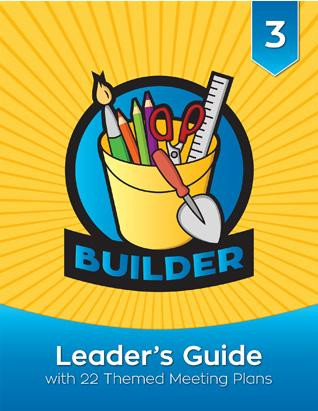 Welcome to the exciting world of Builders!

The Builder Leader’s Guide is packed with resources to help you teach third graders Christian principles and life skills while engaging them in fun, creative play. In this step-by-step guide, you’ll find helpful answers to the questions:

Who are Builders?
Why do Builders act the way they do?
How should leaders prepare for success and safety?
How can I include Builders with disabilities?
What is included in the Builder program?
This leader’s guide also includes complete instructions for 22 themed meetings that fulfill all Builder program and award requirements. Each meeting includes a list of materials and resources, along with crafts, games, songs, and educational activities that support the theme.
