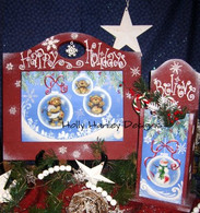 Happy Holidays Utensil Holder & Frame Pattern Packet