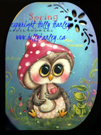 Spring Showers Owl Oval Pattern Packet