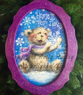 Welcome Frosty Flakes Oval Pattern Packet