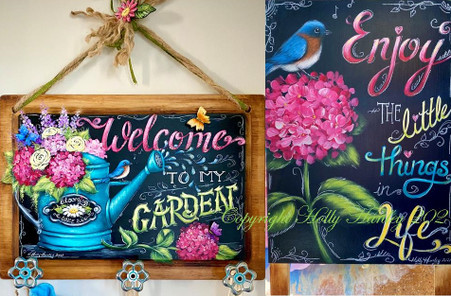Welcome to My Garden  & Enjoy the Little Things by Holly Hanley Copyright 2021