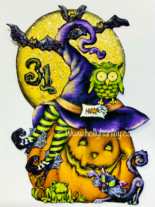 31 Halloween Ornament by Holly Hanley Copyright 2021