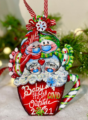 2021 Baby is Still Covid Outside Ornament by Holly Hanley