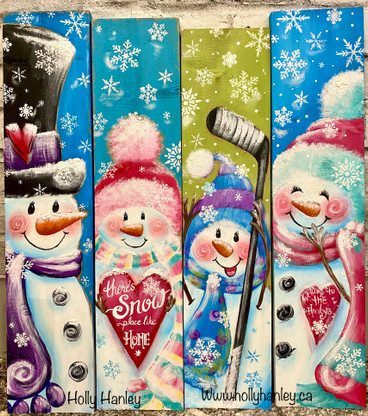 There's Snow Place like Home Fence Boards by Holly Hanley 2021