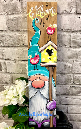 Birdhouse Garden Gnome by Holly Hanley 