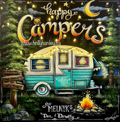 Happy Campers by Holly Hanley Copyright 2022 All rights reserved.  