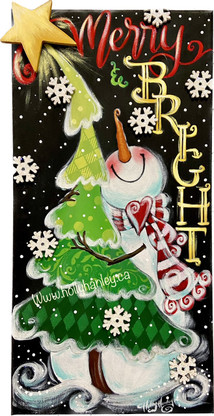 Merry and Bright Snowman by Holly Hanley 