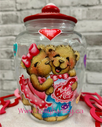 Kiss Me Candy Jar by Holly Hanley