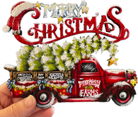 Merry christmas truck by Holly Hanley 2024.