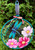 Cosmos and dragonfly by Holly Hanley Splatter screen 