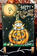 Pumpkin Smile Ghost by Holly Hanley