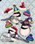 Festive little chickadees by Holly Hanley Copyright 2025