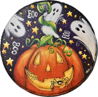 Boo paving stone by Holly Hanley Copyright 2026