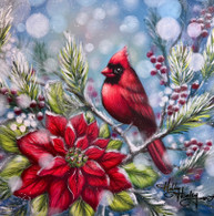 Winter Cardinal by Holly Hanley Copyright 2025