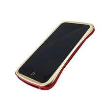 DRACO ELEGANCE Aluminum Bumper - for iPhone SE/5S/5 (Gold/Red)
