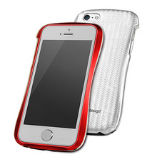 DRACO ALLURE A Aluminum Bumper Case  - for iPhone 5/5S (Red/White)