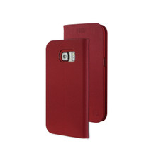 TIGRIS PU FLIP CASE FOR GALAXY S6-RED