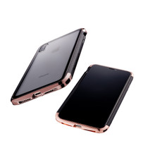 AERO Dual Protection Hybrid Metal Bumper Case for iPhone XR - Polished Gold