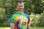 Our "Peace.Love.Twins" tie-dye adult twin parent tee is super soft and bursting with color. Features our logo on the back neck line in white ink. 