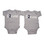 Our "2 Cute" Infant twin set is available in grey with a dark navy ink 2. Also features our logo in dark navy ink on the back.