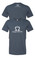 Twin grandparent t-shirt ." Love My Grandtwins" tee in a soft gray tee with dark navy ink. The best twin grandparent tee.