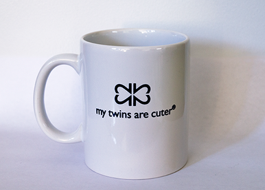 Our My Twins Are Cuter mug perfect for anyone with a special set of twins in their lives.