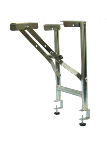 15" Wide Replacement Steel Folding Bar Riser Legs With 1-1/2" Table Top Clamp - 2 Pack - Free Shipping - Bulk